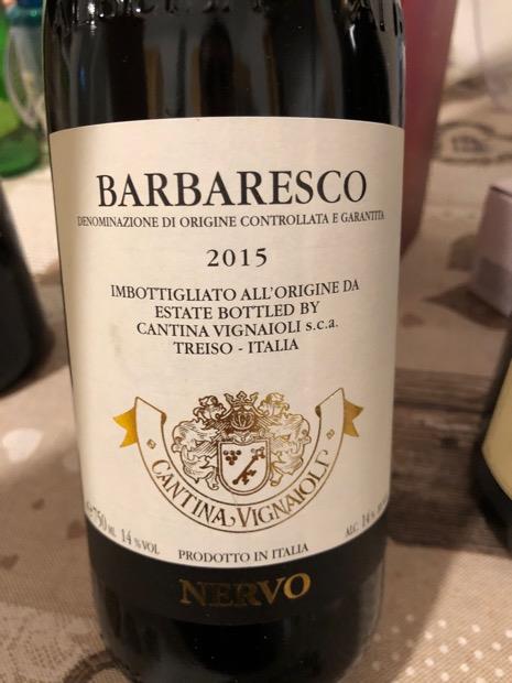 2015 Pertinace (Cantina Vignaioli) Barbaresco Vigneto Nervo, Italy ...