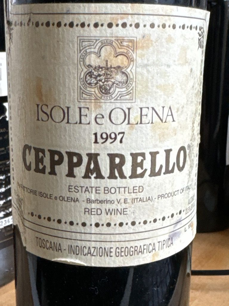 2001 Isole e Olena Cepparello Toscana IGT - CellarTracker 2001 Isole e Olena Cepparello Toscana IGT - CellarTracker