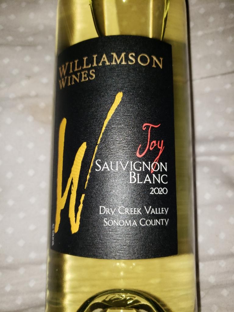 2021 Williamson Wines Sauvignon Blanc Joy, USA, California, Sonoma ...