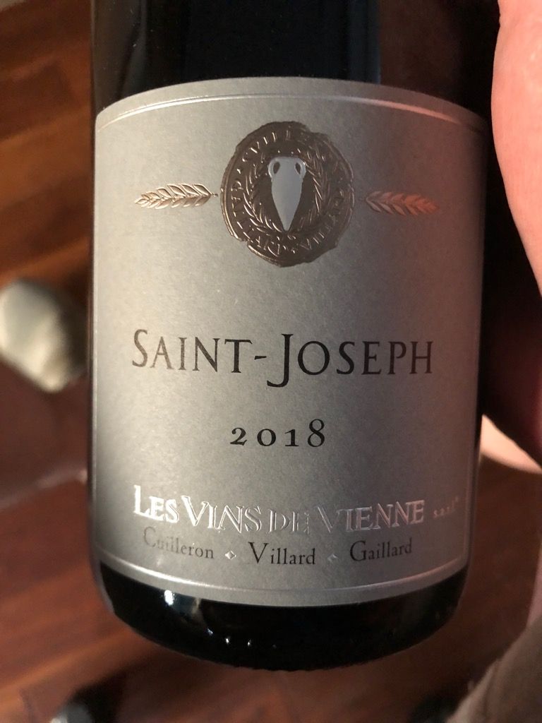 2018 Les Vins de Vienne St. Joseph, France, Rhône, Northern Rhône, St