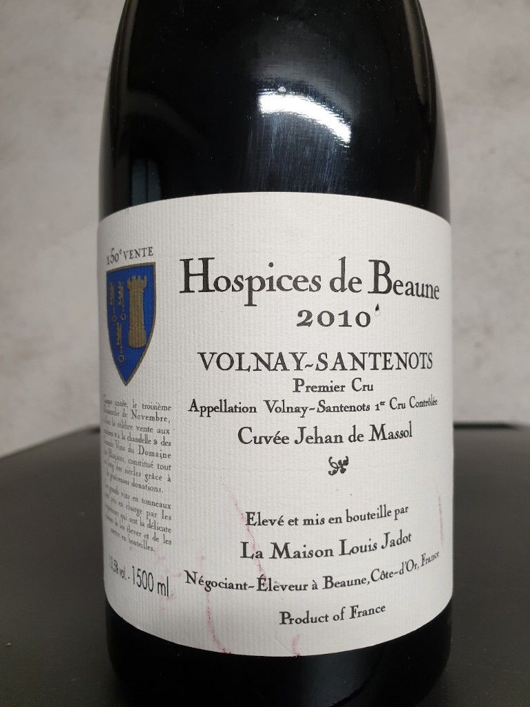 2010 Hospices de Beaune Volnay 1er Cru Santenots Cuvée Jéhan de