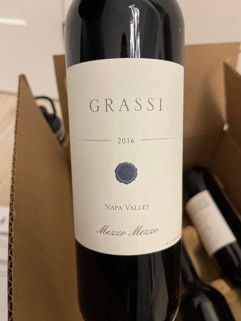 2016 Grassi Family Vineyards Mezzo Mezzo, USA, California, Napa Valley