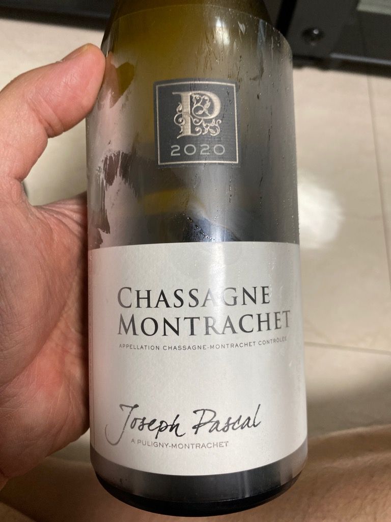 2020 Joseph Pascal Chassagne-Montrachet, France, Burgundy, Côte de ...