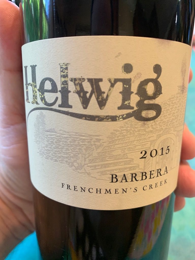 2014 Helwig Barbera Frenchmen's Creek Helwig Vineyard, USA, California ...