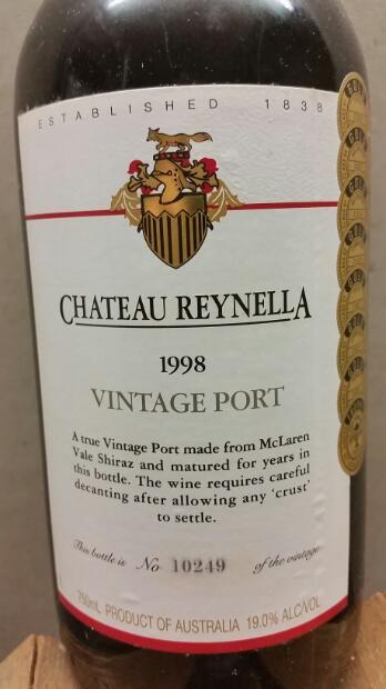 1998 Chateau Reynella Shiraz Vintage Port - CellarTracker