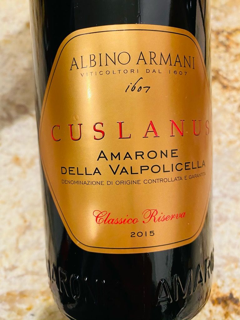 2015 Albino Armani Amarone della Valpolicella Classico Cuslanus