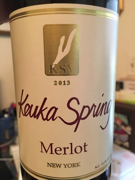 Keuka Spring Logo 2013 Keuka Spring Vineyards Merlot Keuka Spring Vineyard, USA, New York ...