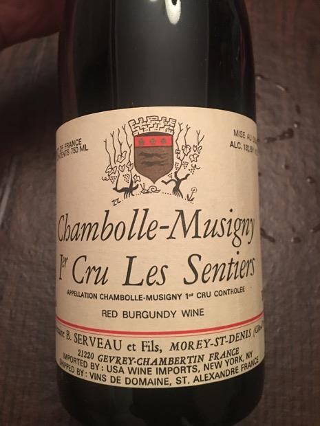 ワイン 2006Chambolle-Musigny1er Cru LesSentiers 2006 Domaine Robert Groffier Pere & Fils Les Sentiers