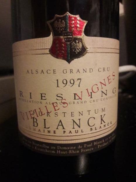 1999 Paul Blanck Riesling Furstentum Vieilles Vignes - CellarTracker