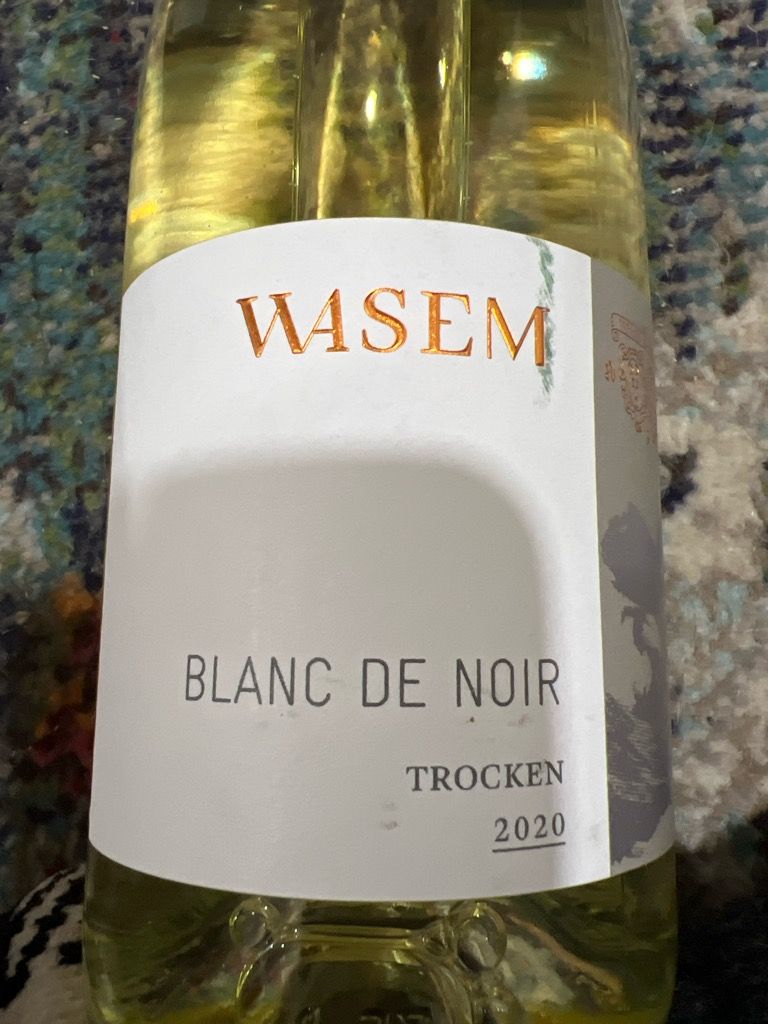 2020 Wasem Blanc de Noir trocken, Germany, Rheinhessen - CellarTracker