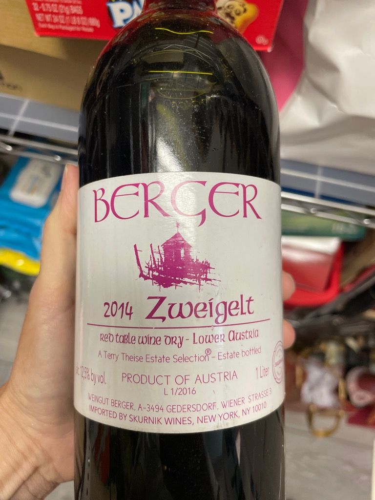2014 Weingut Berger Zweigelt, Austria, Niederösterreich, Kremstal