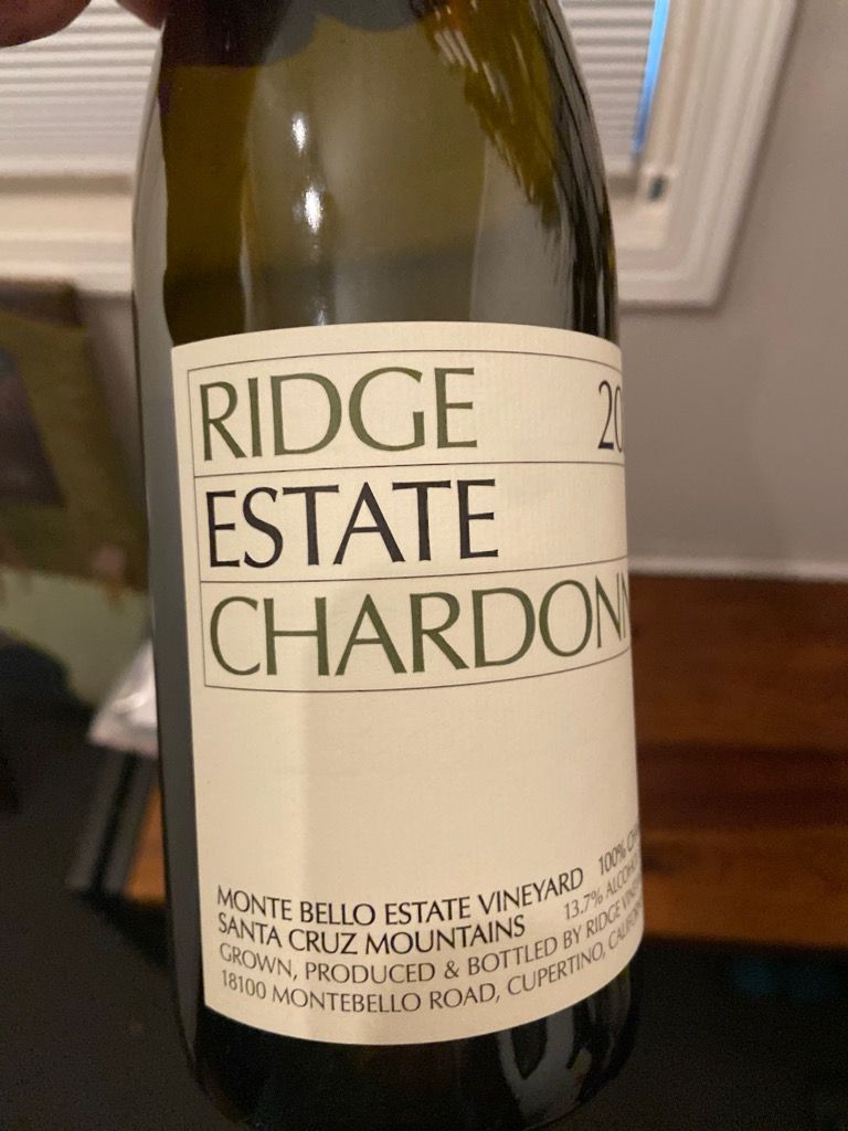 2023 Ridge Chardonnay Estate - CellarTracker
