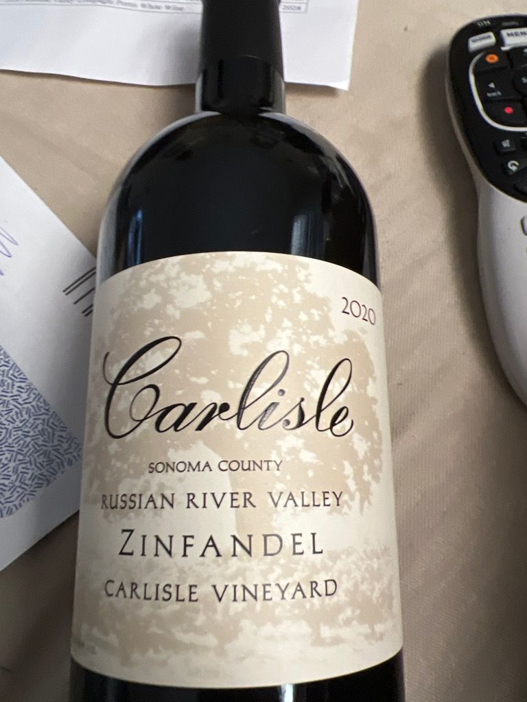 2020 Carlisle Zinfandel Montafi Ranch, USA, California, Sonoma County, Russian River Valley