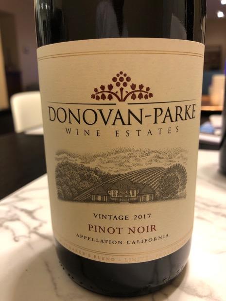 2017 Donovan-Parke Pinot Noir - CellarTracker