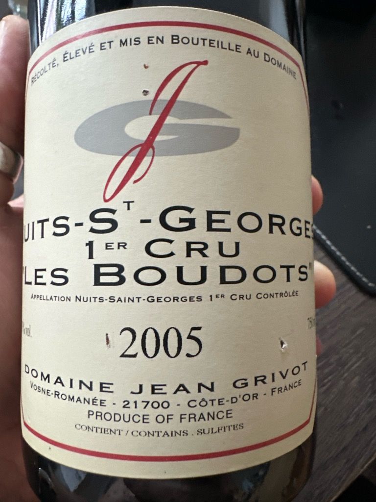 2005 Domaine Jean Grivot Nuits-Saint-Georges 1er Cru Les Boudots