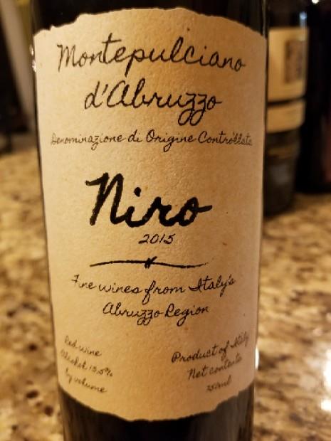 2015 Citra Montepulciano d'Abruzzo Niro, Italy, Abruzzi, Montepulciano ...