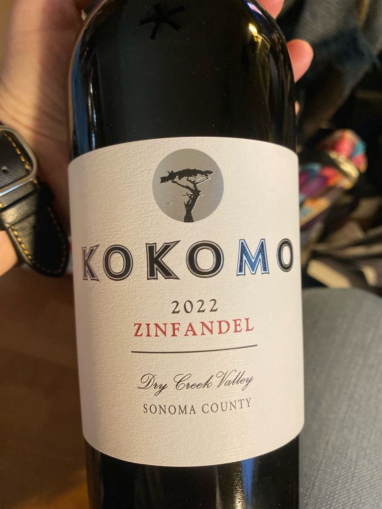 2022 Kokomo Zinfandel Dry Creek Valley - CellarTracker