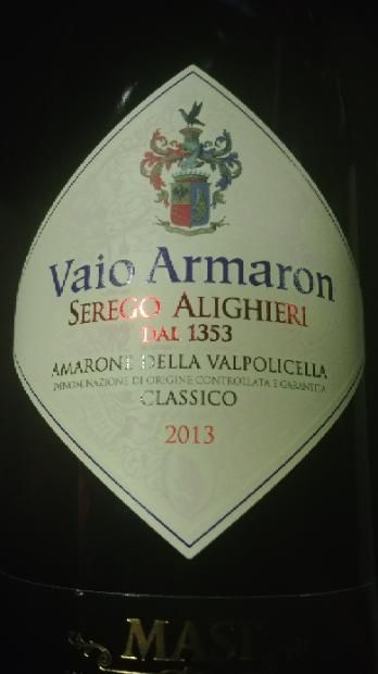 2013 Masi Amarone della Valpolicella Classico Ser go Alighieri