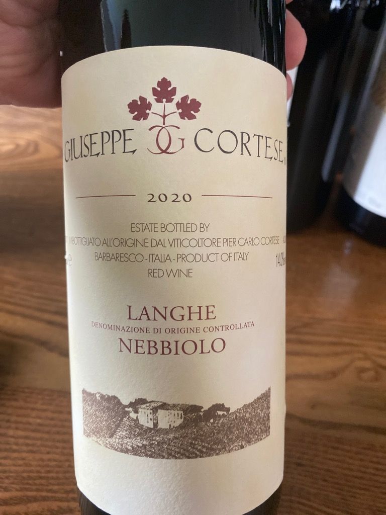 2020 Giuseppe Cortese Langhe Nebbiolo, Italy, Piedmont, Langhe, Langhe ...