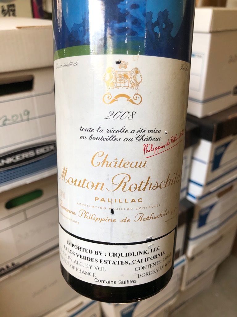 2008 Château Mouton Rothschild, France, Bordeaux, Médoc, Pauillac ...