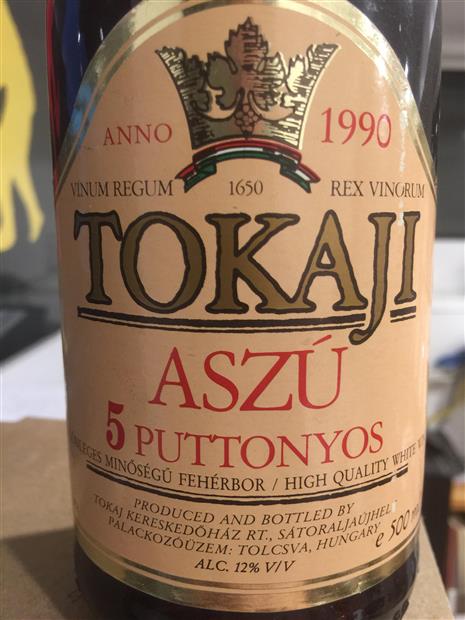 1990 Kereskedőház Tokaji Aszú 5 Puttonyos - CellarTracker