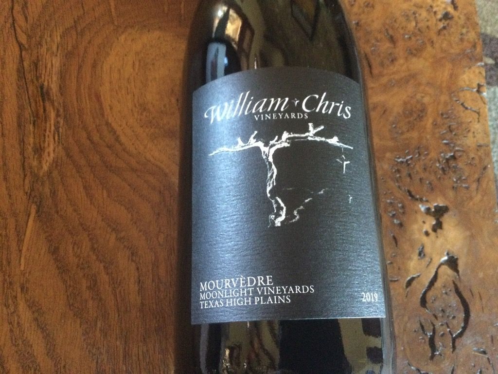 2019 William Chris Vineyards Mourvèdre Moonlight Vineyards, USA, Texas