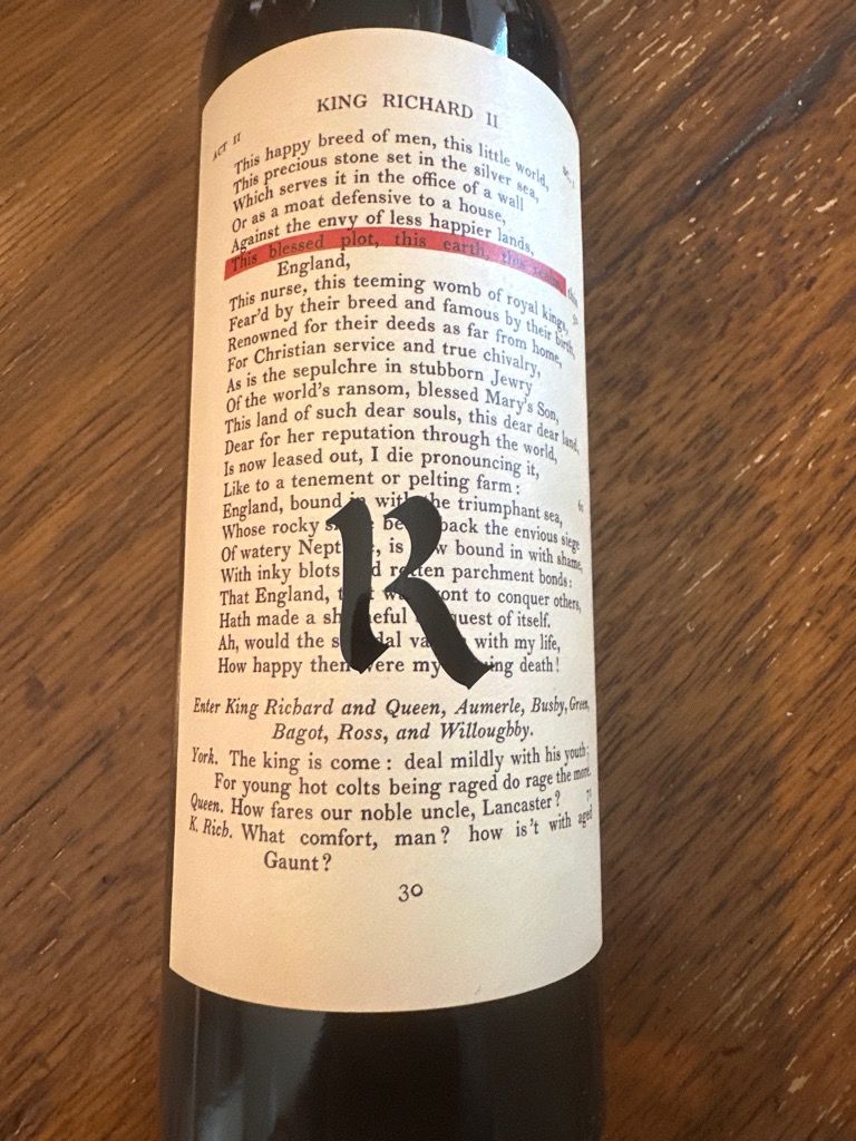 2021 Realm Cellars The Bard - CellarTracker