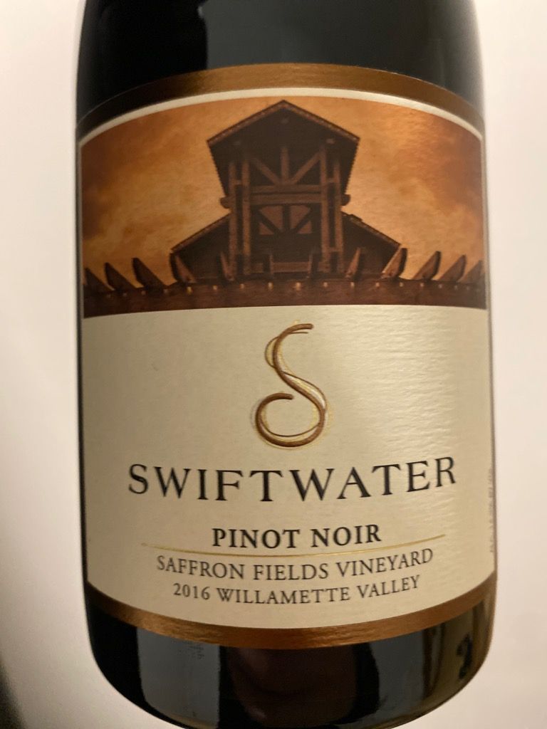 2016 Swiftwater Cellars Pinot Noir Saffron Fields Vineyard, USA, Oregon