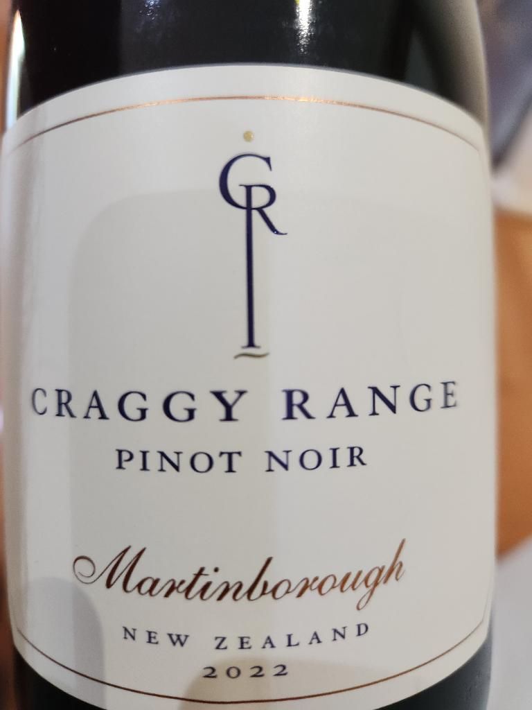 2023 Craggy Range Pinot Noir Martinborough, New Zealand, North Island ...