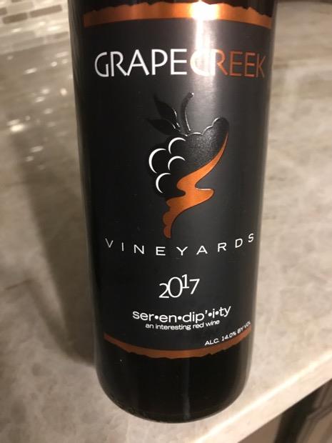 2017 Grape Creek Vineyards Serendipity, USA, Texas, Texas Hill Country ...