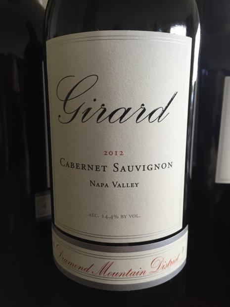 2012 Girard Cabernet Sauvignon Diamond Mountain, USA, California, Napa ...