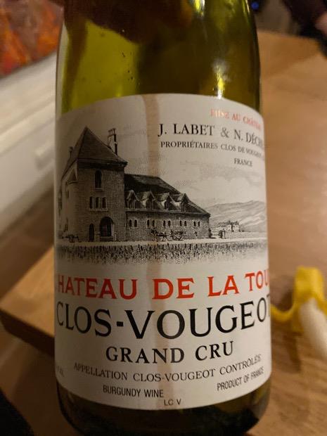 1986 Domaine Château De La Tour Clos Vougeot - CellarTracker