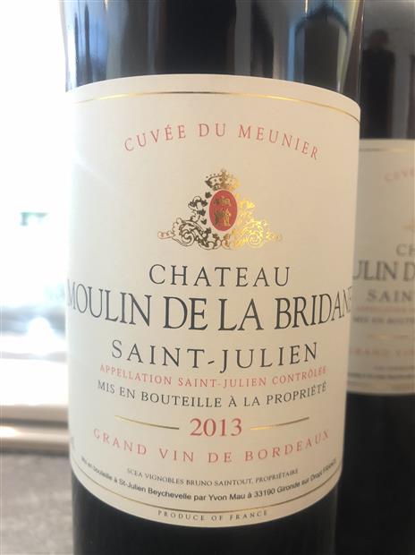 2013 Château Moulin de la Bridane Cuvée Clos du Meunier, France ...