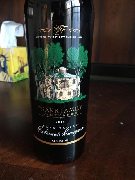 2014 Frank Family Vineyards Cabernet Sauvignon CellarTracker