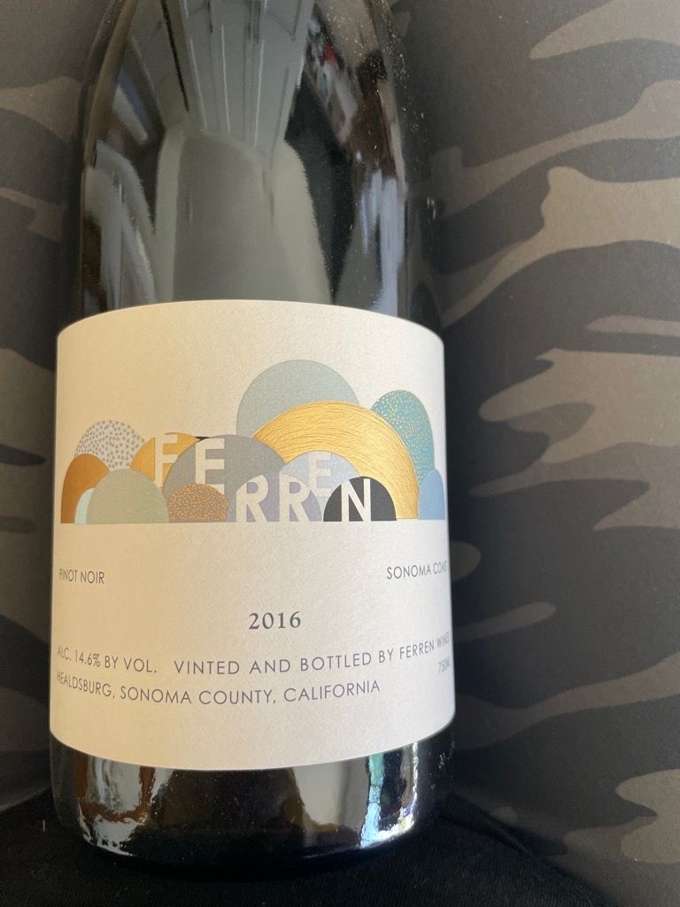 2016 Ferren Wines Pinot Noir, USA, California, Sonoma County, Sonoma ...