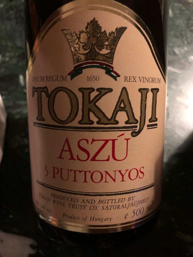 TOKAJI ASZU 4プットニョス 1991年 未開封 1991 Vinum Regum Rex Vinorum Tokaji Aszú 4 Puttonyos - CellarTracker