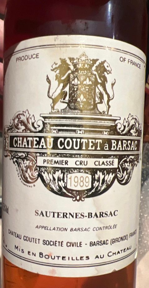 1983 Château Coutet Barsac - CellarTracker