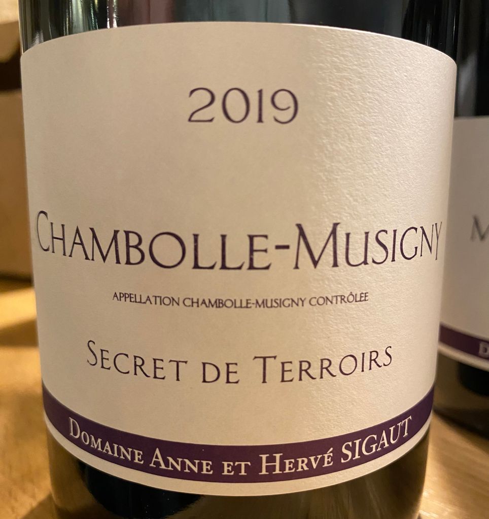 Domaine Anne Et Herv Sigaut Chambolle Musigny Secret De Terroirs