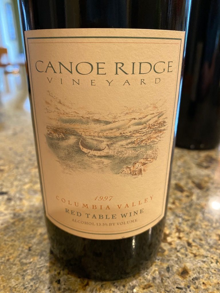 1997 Canoe Ridge Merlot Reserve, USA, Washington, Columbia Valley ...