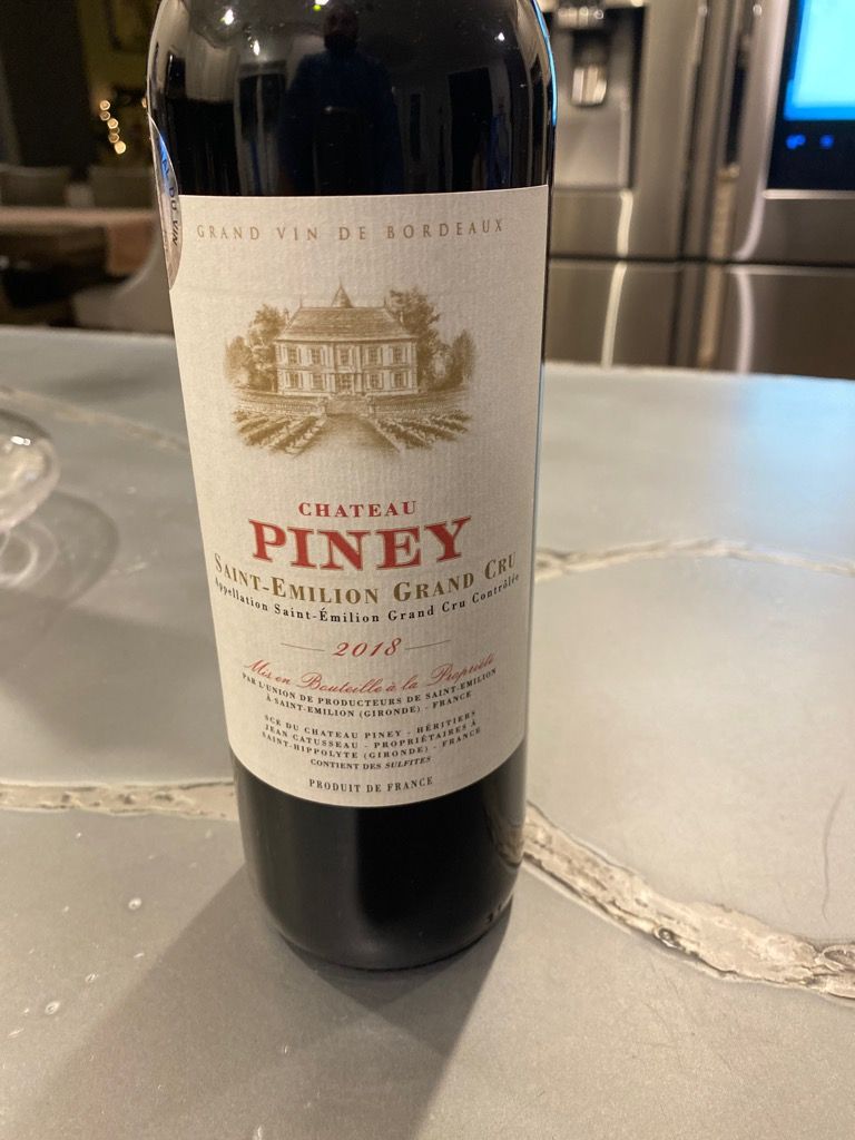 2018 Château Piney, France, Bordeaux, Libournais, St. Émilion Grand Cru ...