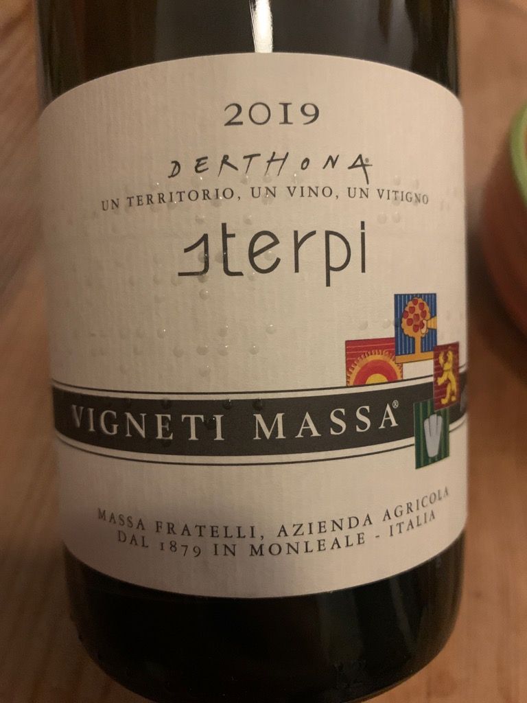2019 Vigneti Massa Derthona Sterpi Italy Piedmont Colli Tortonesi 
