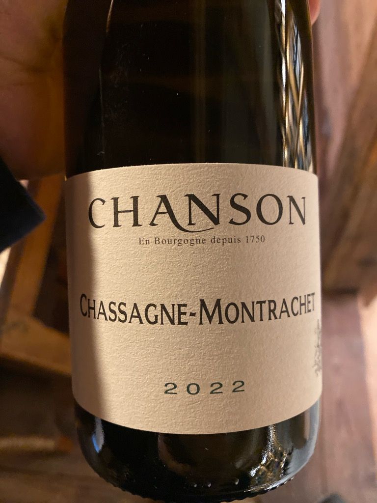 2022 Domaine Chanson Chassagne-Montrachet - CellarTracker
