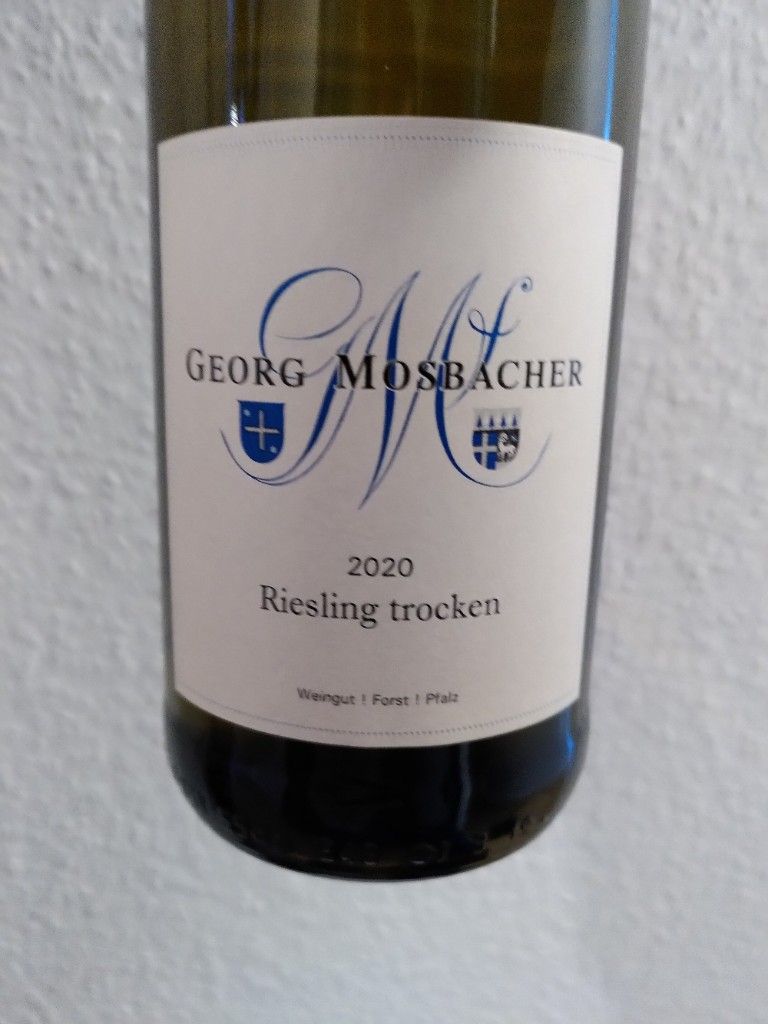 2020 Georg Mosbacher Riesling Trocken, Germany, Pfalz - CellarTracker