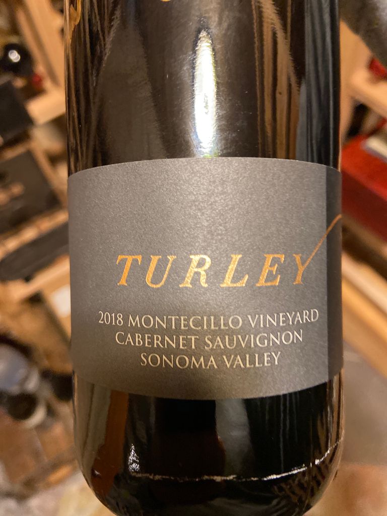2018 Turley Cabernet Sauvignon Montecillo Vineyard, USA, California ...