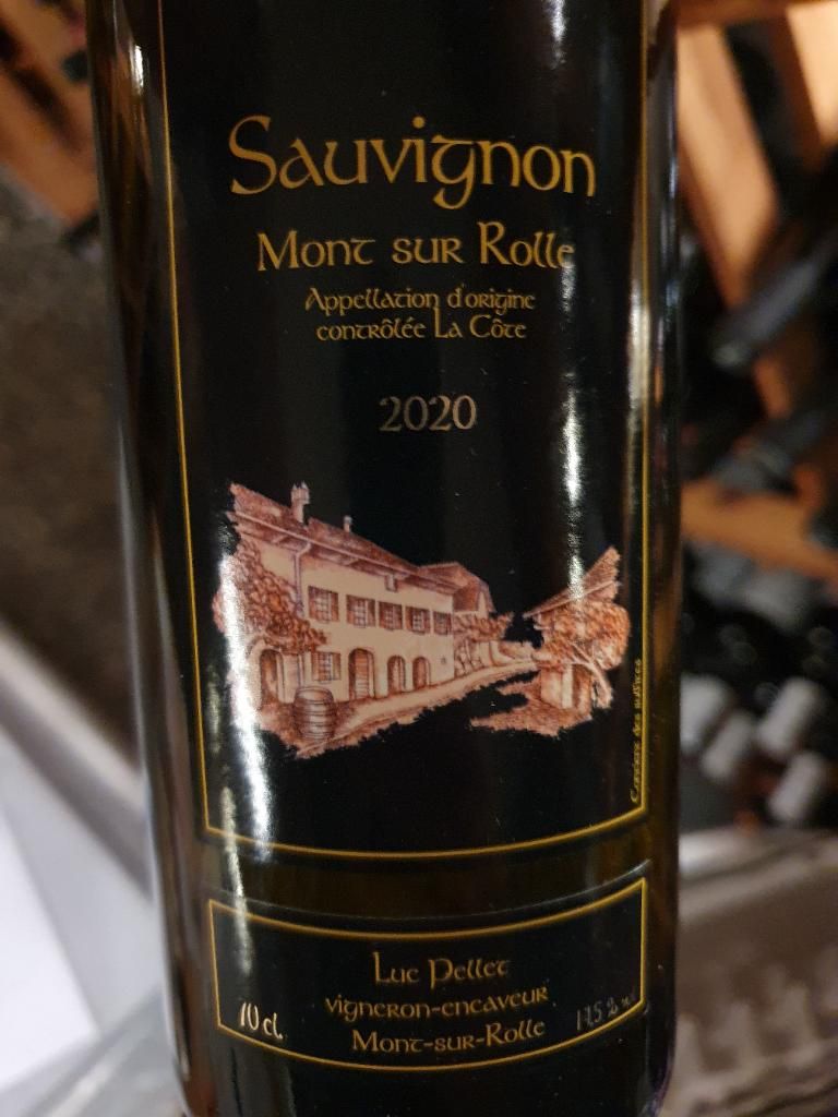 2020 Luc Pellet Sauvignon Blanc MontsurRolle, Switzerland, Vaud, La