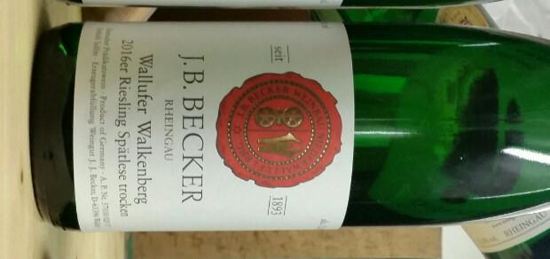 2017 J.B. Becker Wallufer Walkenberg Riesling Spätlese Trocken, Germany ...