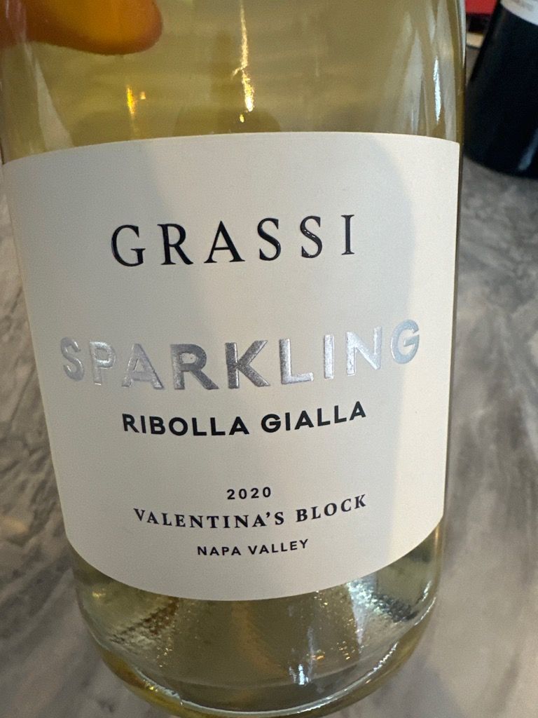2020 Grassi Family Vineyards Valentina's Block Sparkling Ribolla Gialla