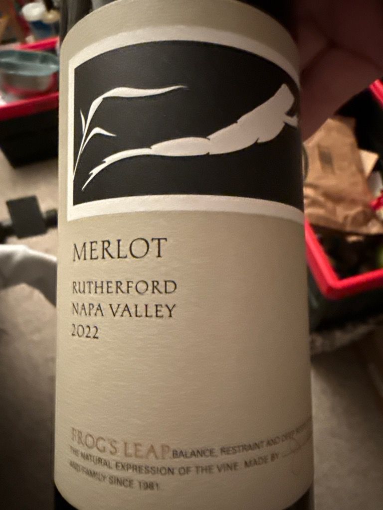 2022 Frog's Leap Merlot - CellarTracker