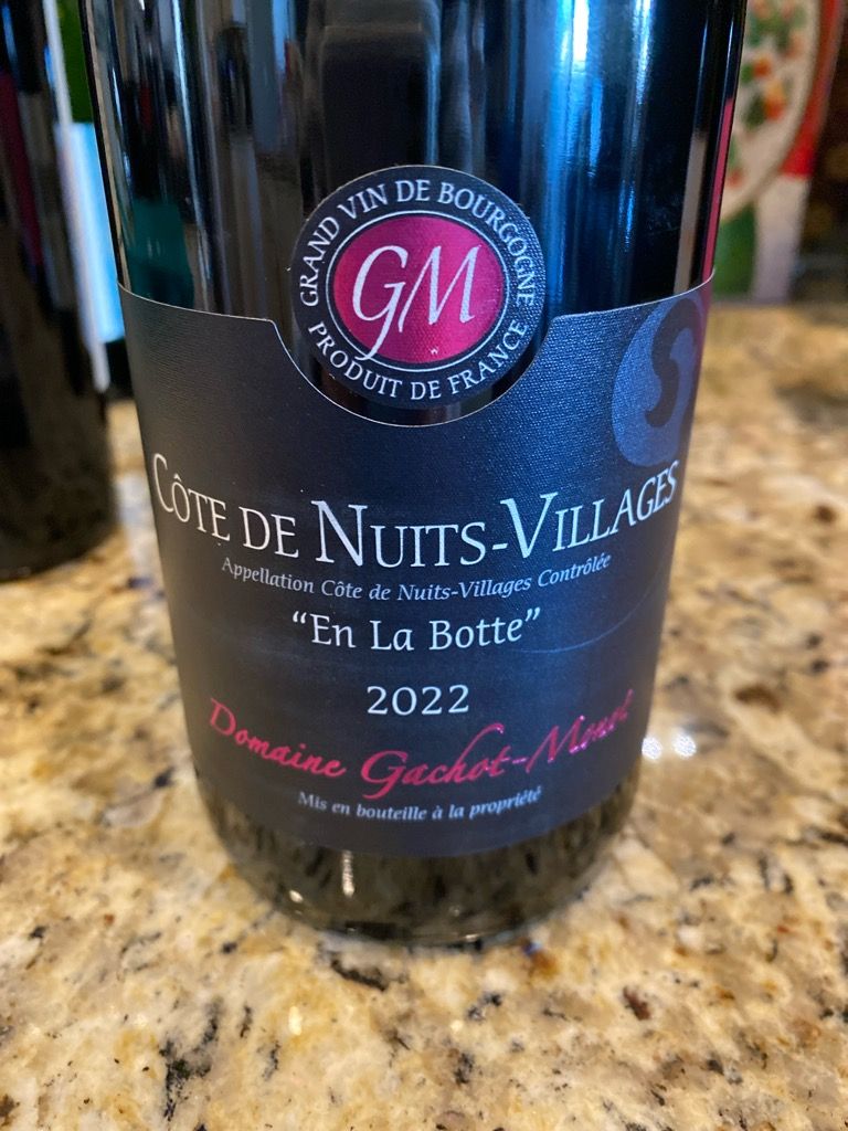 2023 Domaine Gachot-Monot Côte de Nuits Villages en la botte Sans