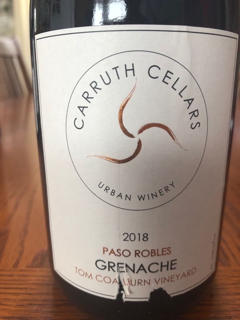 2022 Carruth Cellars Grenache Tom Coalburn Vineyard, USA, California ...